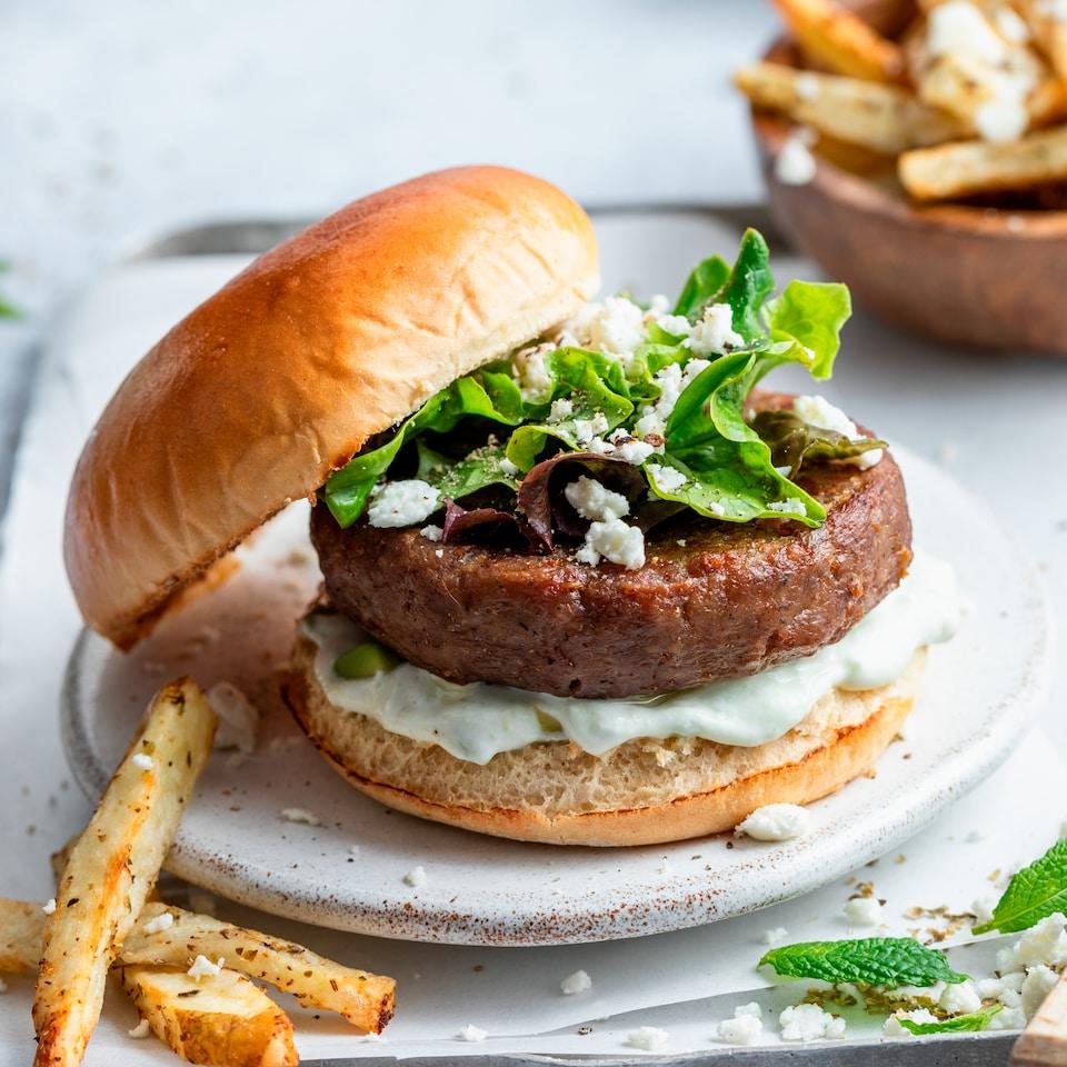 Homemade Lamb Burger