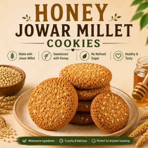 Honey Jowar Millet Cookies